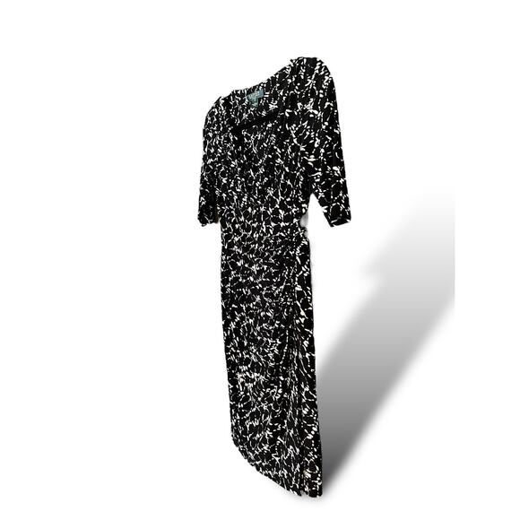 Lauren Ralph Lauren Crossover V-Neck Half Sleeve Dress Women Size 2 Petite - Picture 13 of 13